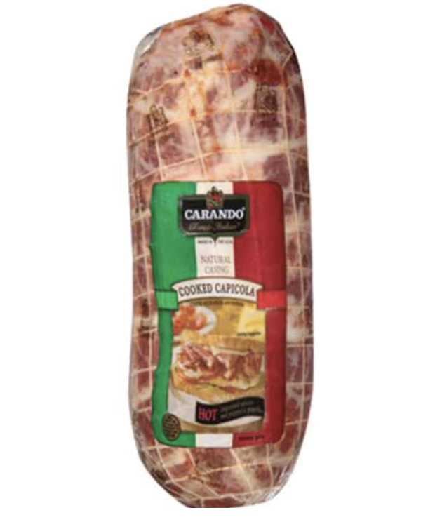 Fiorucci Hot Capicola 1/4 lb Old World Deli