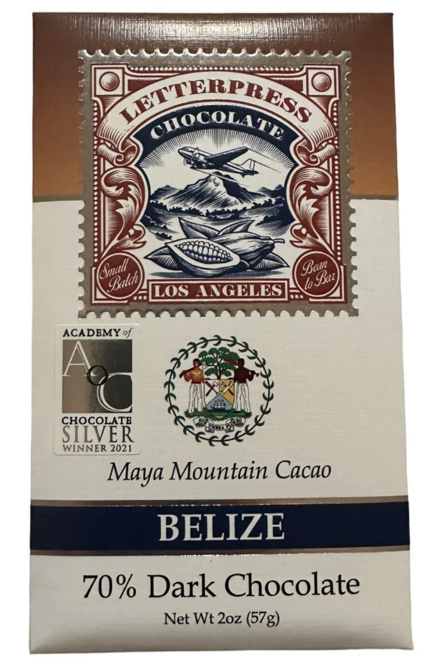 Letterpress Chocolate - Belize Maya Mountain Cacao