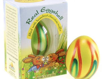 Truffle Shells - Real Eggshell filled with hazelnut chocolate truffle