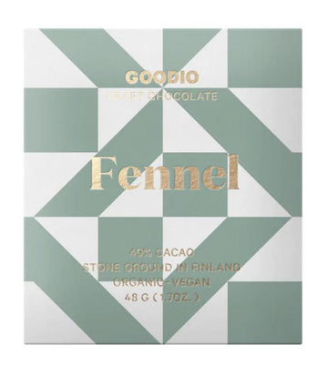 Goodio - Fennel 49% Cacao  |  Organic Vegan Craft Chocolate