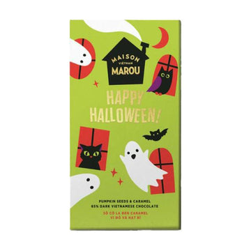 Maison Marou - Halloween Bar with Pumpkin Caramel & Seeds