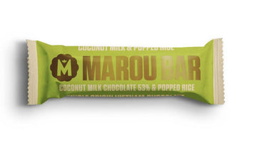 Marou - Snack Bar with Coconut milk Chocolate and Popped Rice