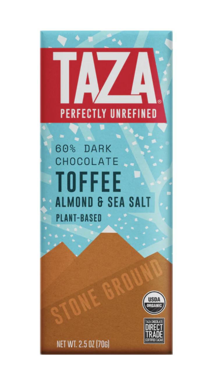 Taza - Toffee Almond and Sea Salt Chocolate Bar