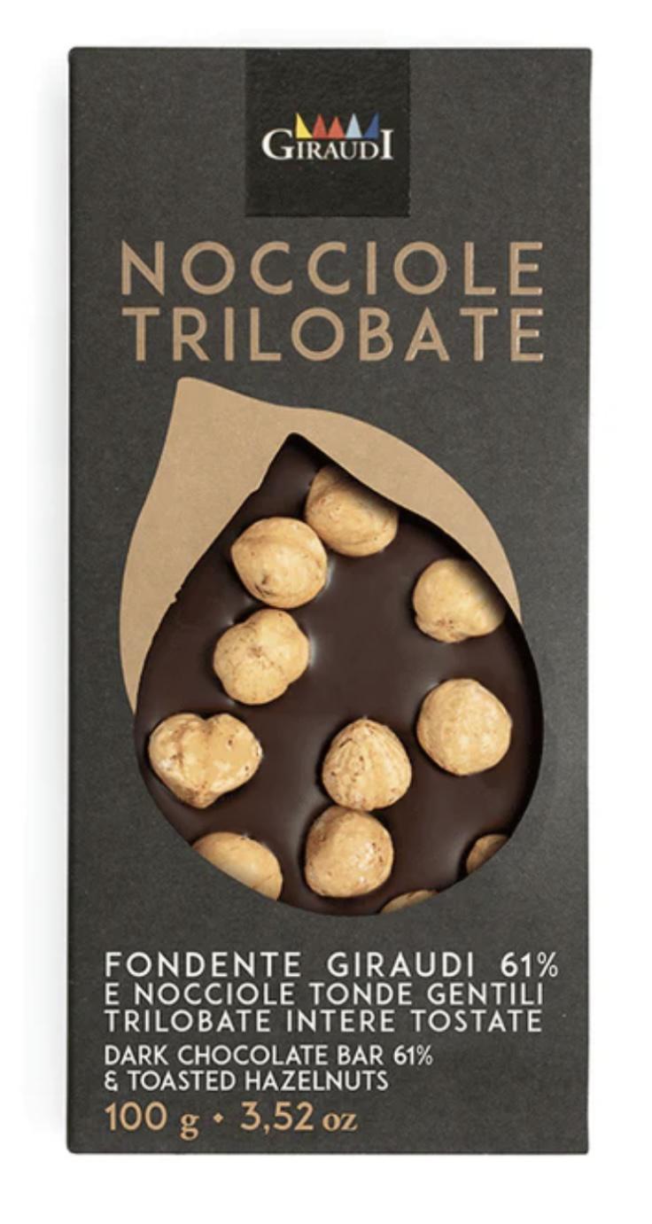 Giraudi - Nocciole Trilobate - Dark Chocolate with Hazelnuts