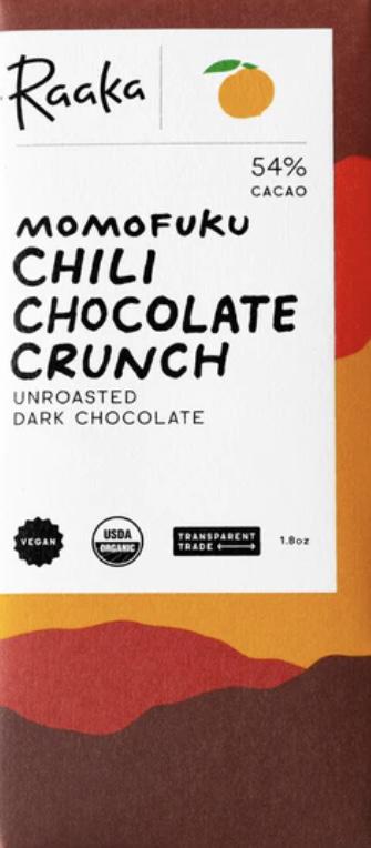 Raaka - Momofuku Chili Chocolate Crunch Bar