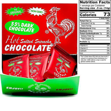 Hot Salted Sriracha 55% Dark Chocolate Mini