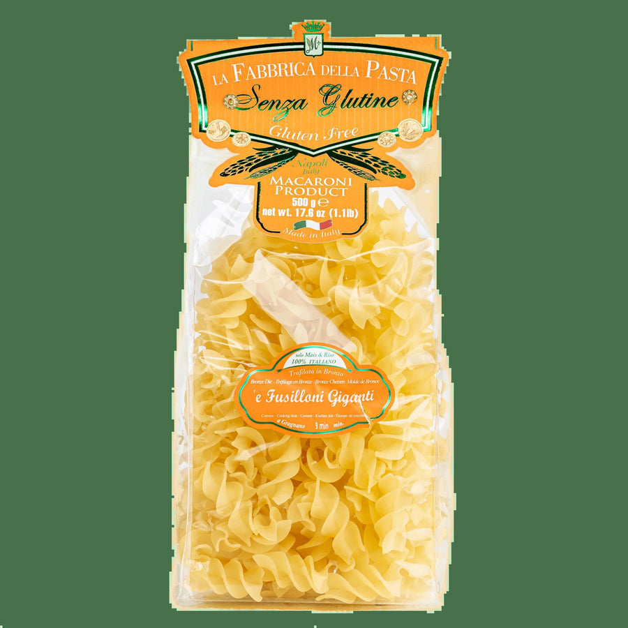 Gluten Free Fusilloni Giganti by La Fabbrica Della Pasta - 17.6 oz