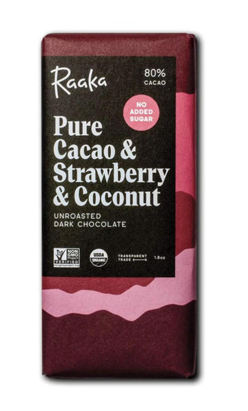 Raaka - Pure Cacao & Strawberry & Coconut 80%