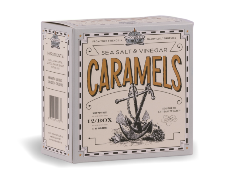 Olive and Sinclair Sea Salt & Vinegar Caramels