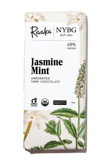 Raaka - Jasmine Mint Unroasted Dark Chocolate