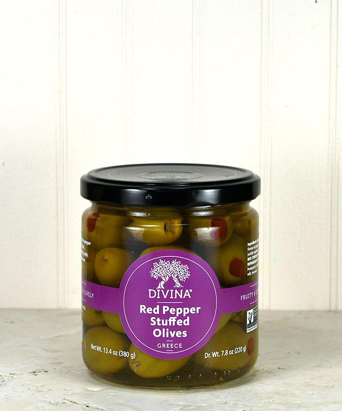 Divina - Red Pepper Stuffed Olives 13.4oz