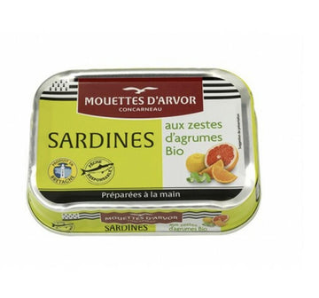 Mouettes D’ Arvor - Sardines in Olive Oil and Citrus Zest