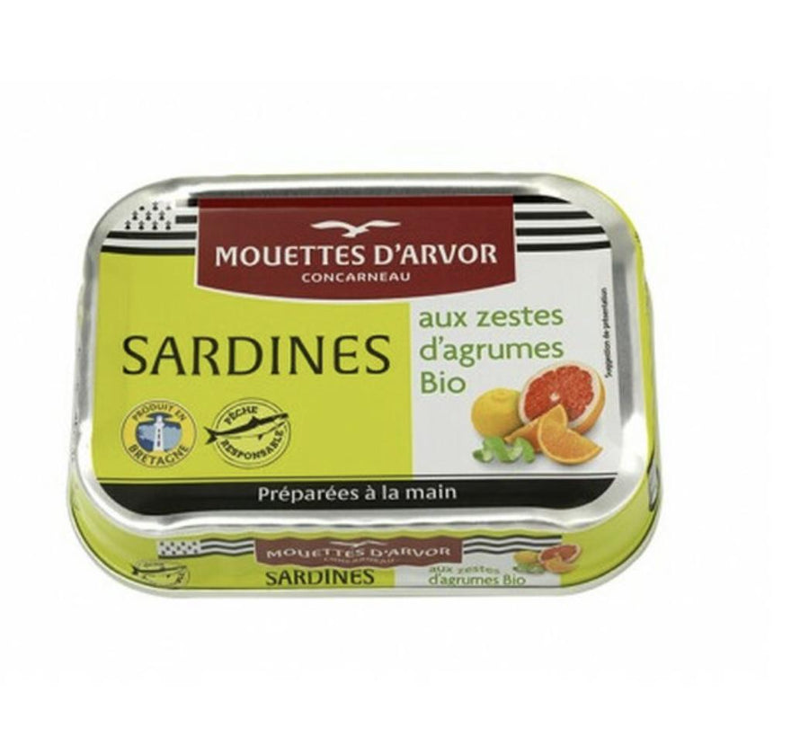 Mouettes D’ Arvor - Sardines in Olive Oil and Citrus Zest