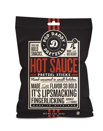 Pop Daddy - Hot Sauce Pretzel Sticks - 3 oz