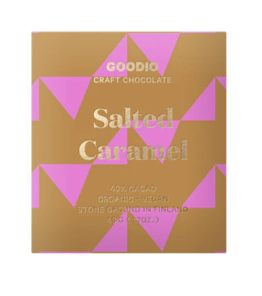 Goodio - Salted Caramel 49% Cacao  |  Organic Vegan Craft Chocolate