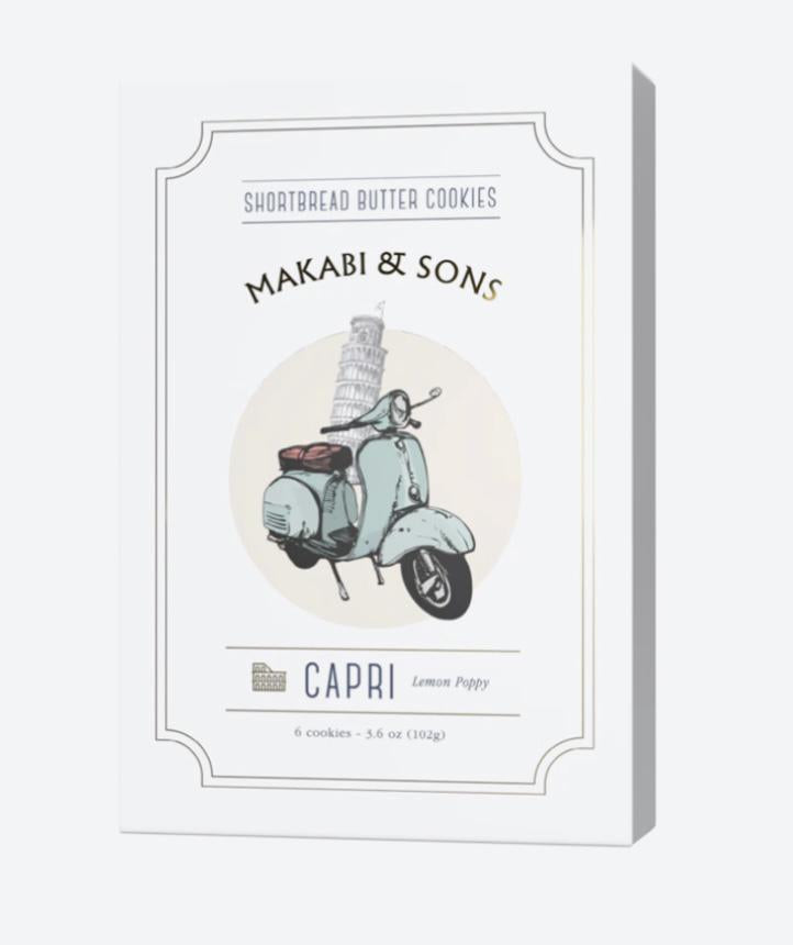 Makabi & Sons - Shortbread Butter Cookies - Capri - Lemon Poppy