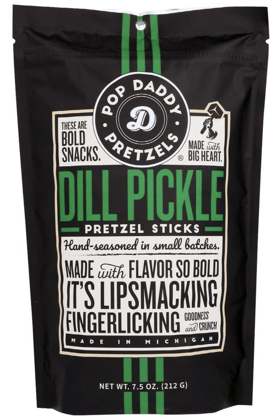 Pop Daddy Pretzels - Dill Pickle - 7.5 oz
